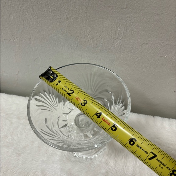 Vintage Aderia crystal clear glass pedestal candy bowl - Picture 9 of 10